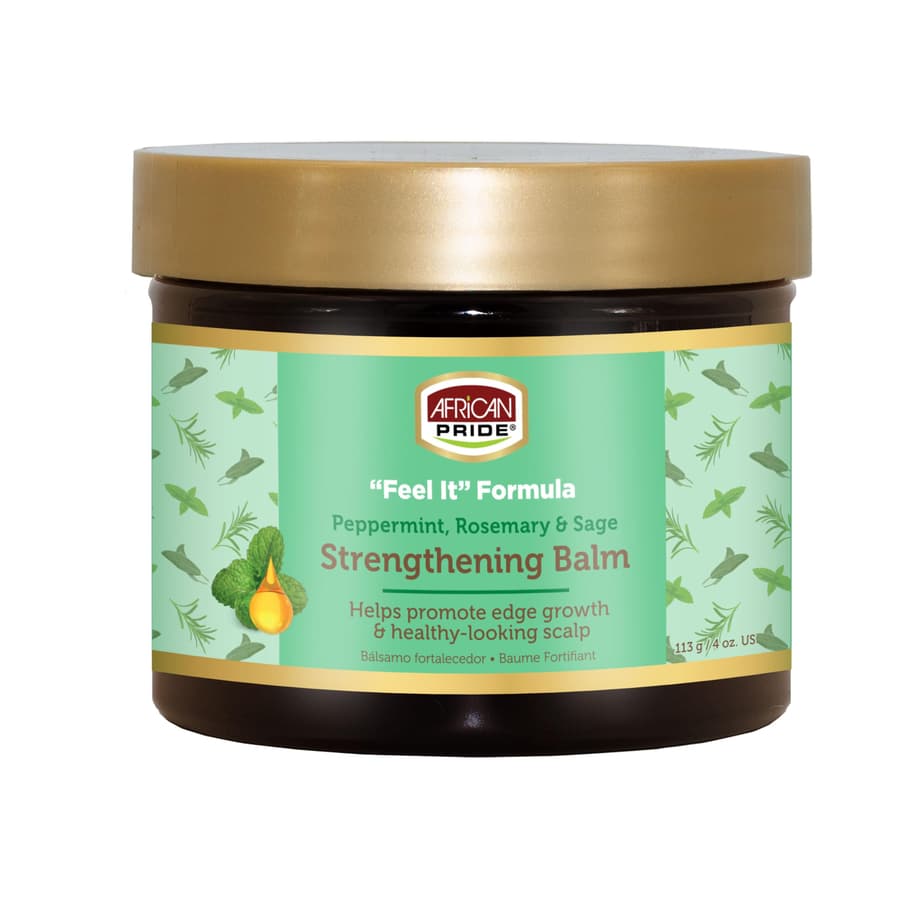 African Pride Feel It Formula Hair Strengthening Balm 4 oz