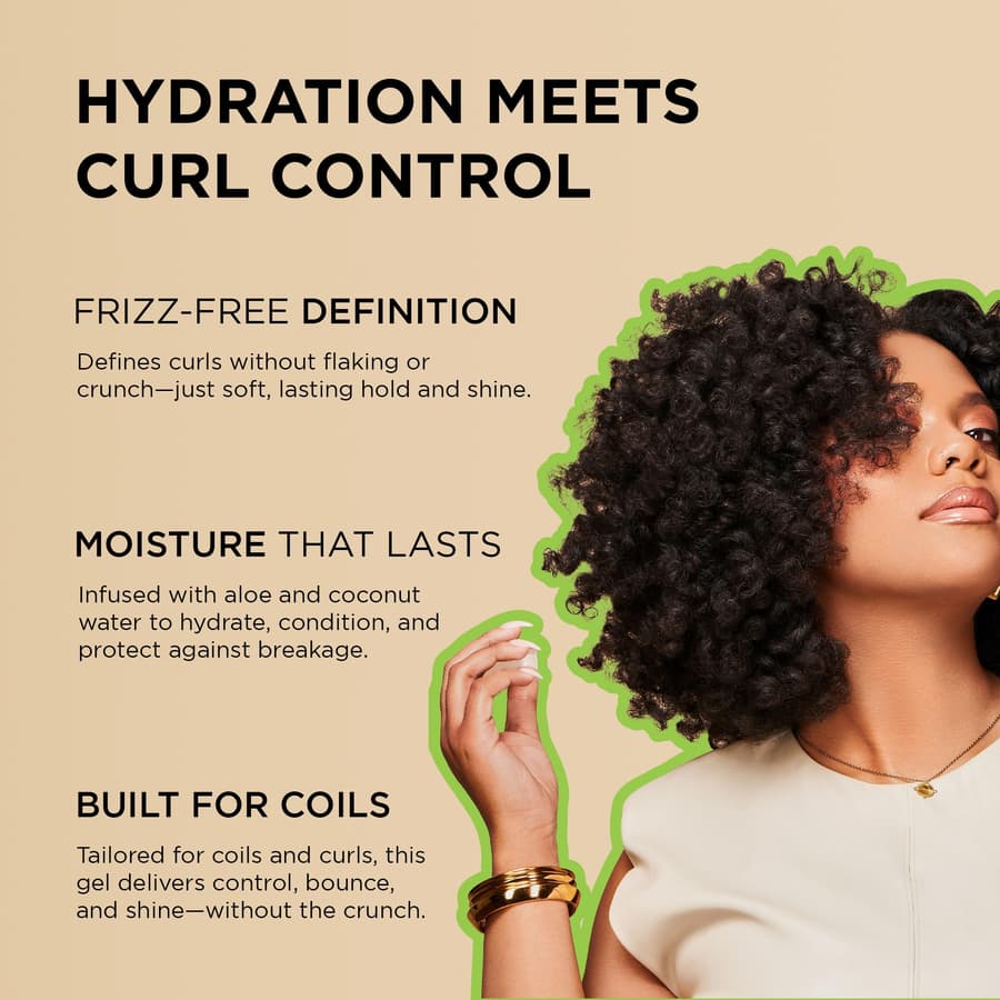 African Pride Moisture Miracle Hydrate Hold Curl Defining Gel for Curly Coily