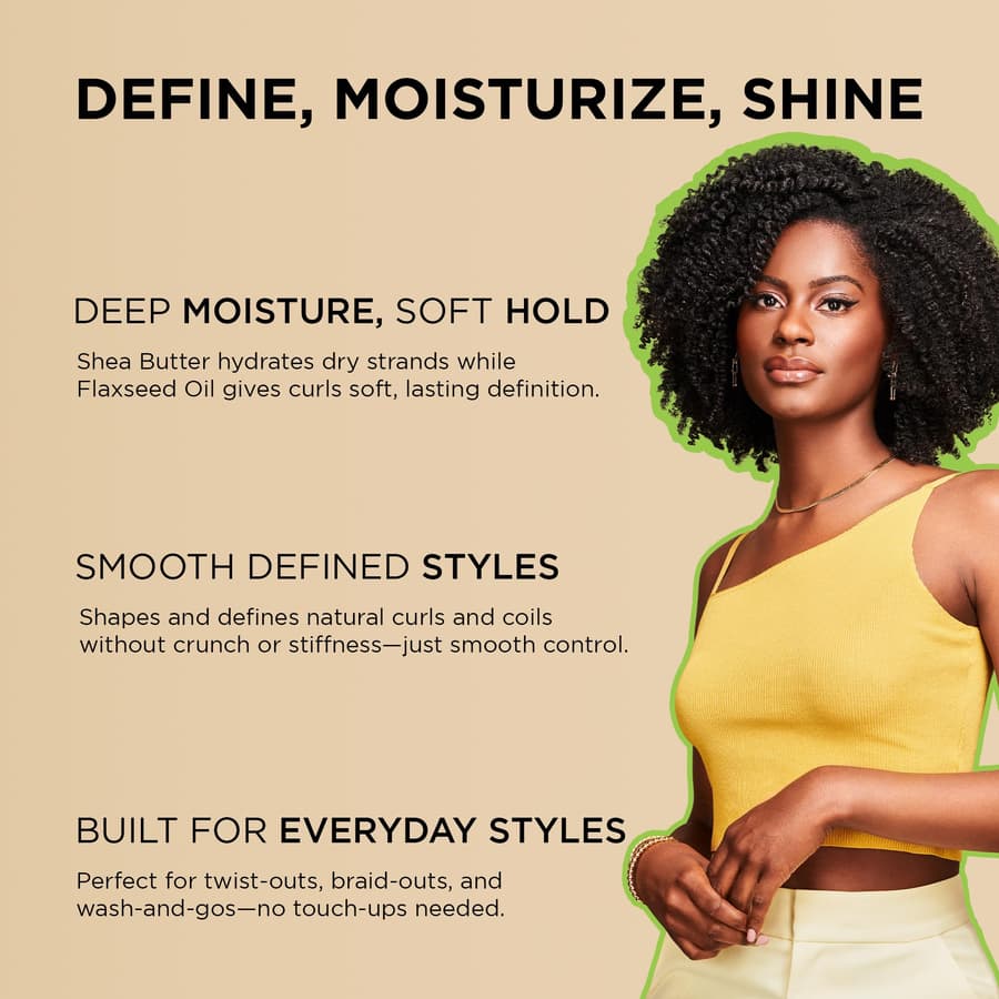African Pride Moisture Miracle Shea Butter Flaxseed Oil Curling Cream Shapes