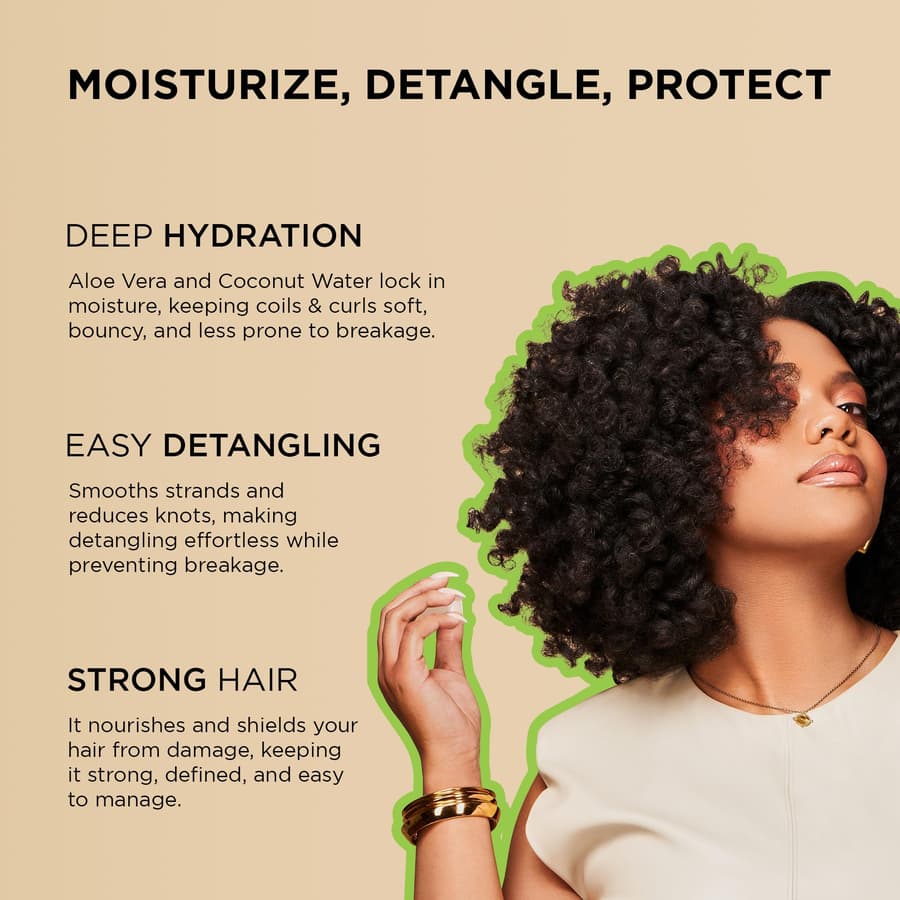 African Pride Moisture Miracle Pre Shampoo Hair Detangler With Aloe Coconut