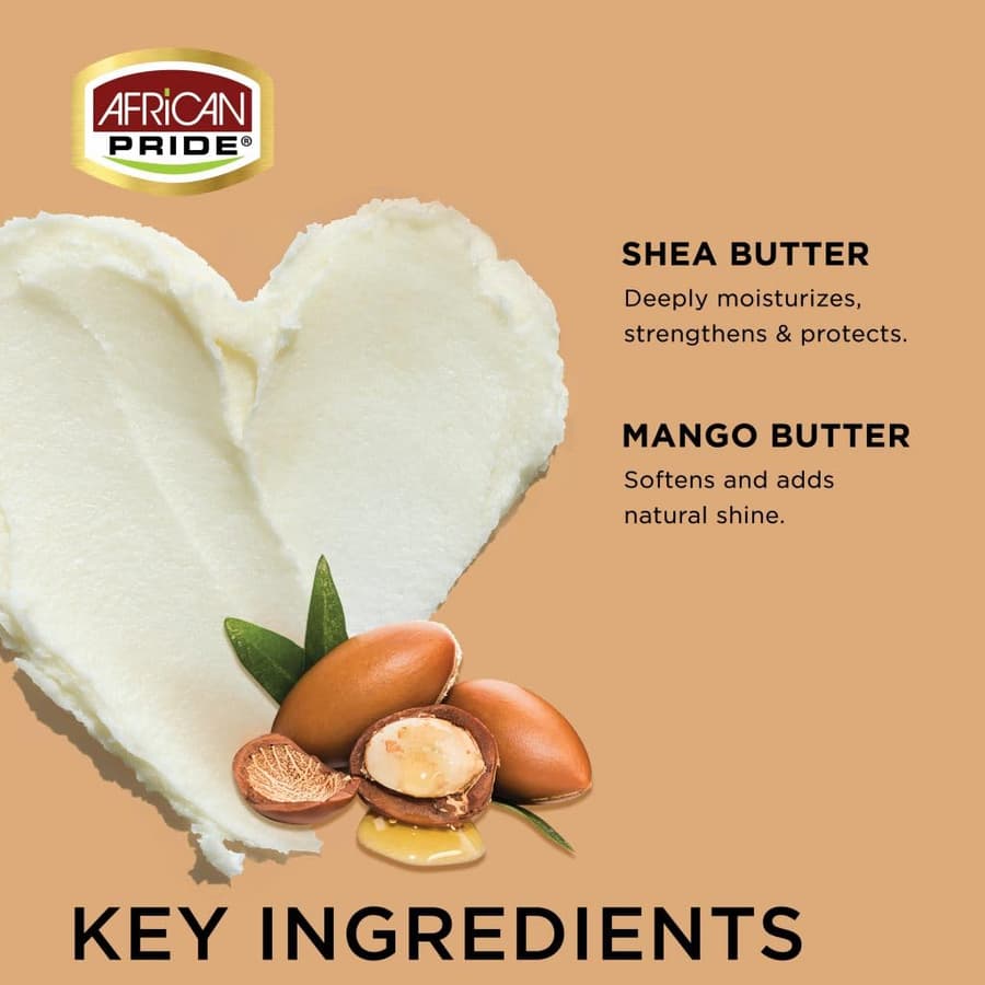 African Pride Shea Miracle Silky Curls Hair Moisturizer Contains Shea African
