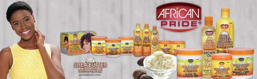 African Pride Shea Miracle Silky Curls Hair Moisturizer Contains Shea African