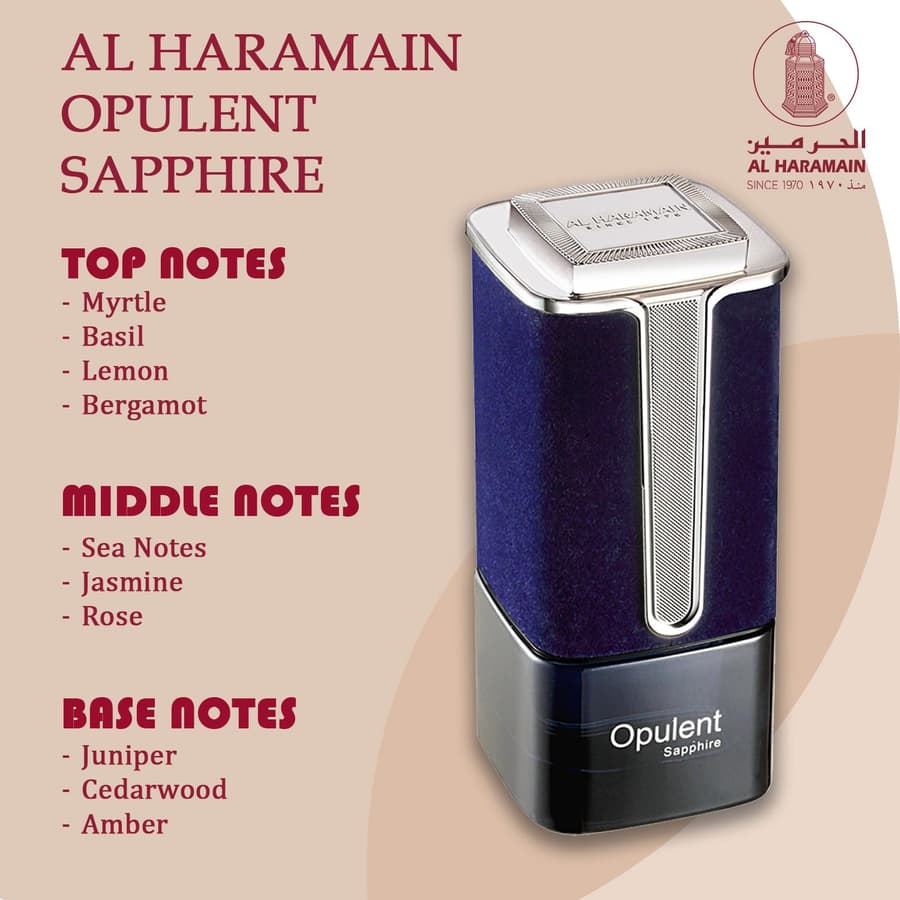 Al Haramain Opulent Sapphire Unisex Clear Unisex 100 ml (3.4 oz)