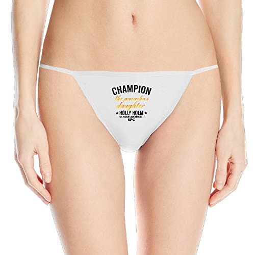 Holly Holm Ufc 193 Reebok Champion 01 Sleek Model Thong Panty Underwear Small