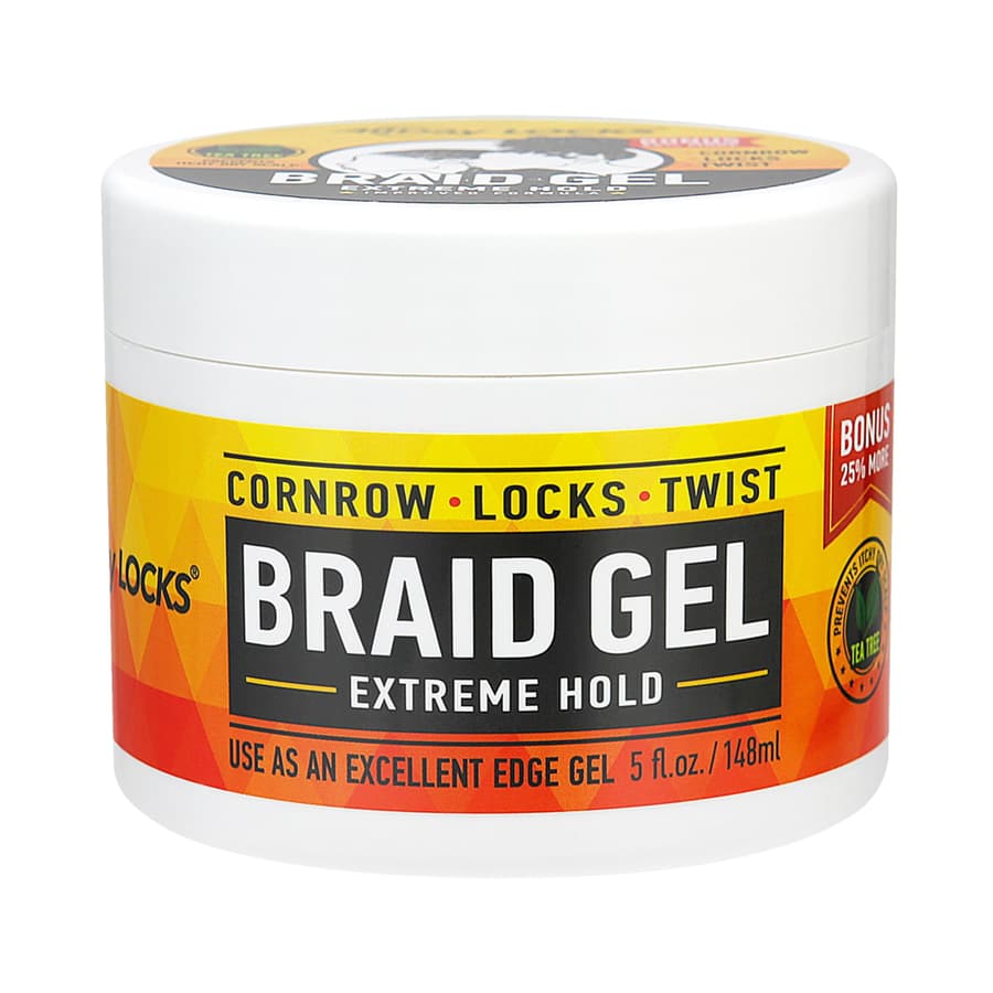 Allday Locks Braid Gel Extreme Hold Braiding Gel for Cornrows Locks Twisting