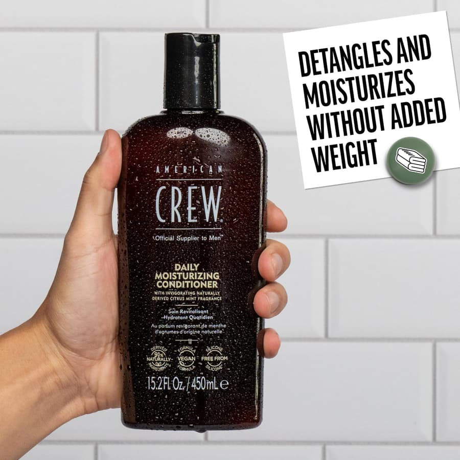 American Crew Conditioner Daily Moisturizer Naturally Derived Vegan Formula