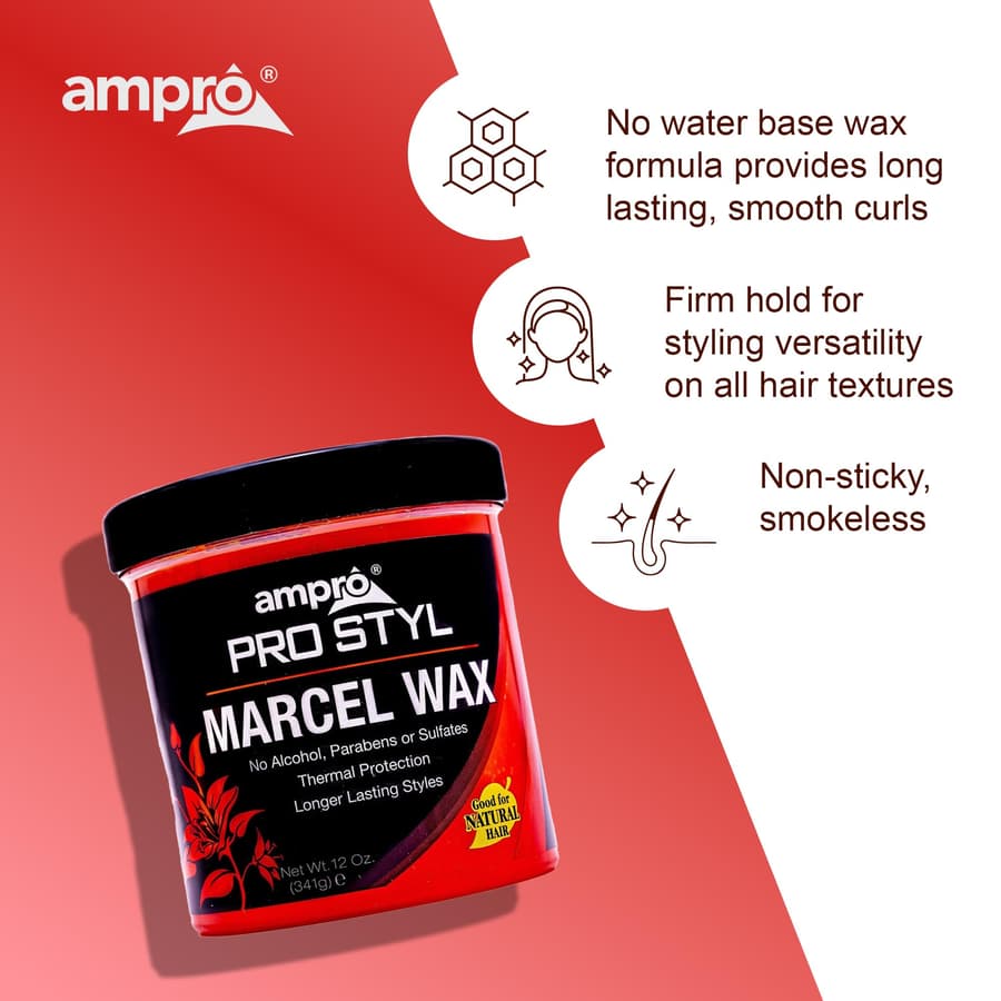 Ampro Marcel Wax Gives All Hair Types Hold Rinses Out Easily Without Any