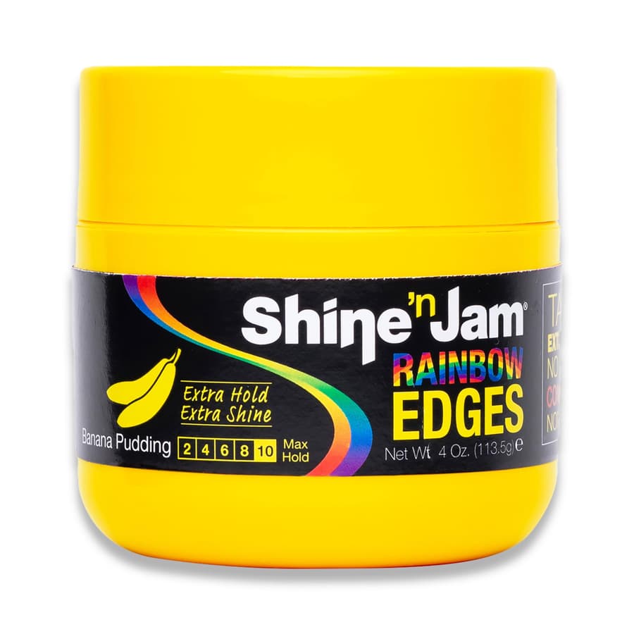 Ampro Shine N Jam Rainbow Edges Curly Hair Gel Styling Gel Strengthens With