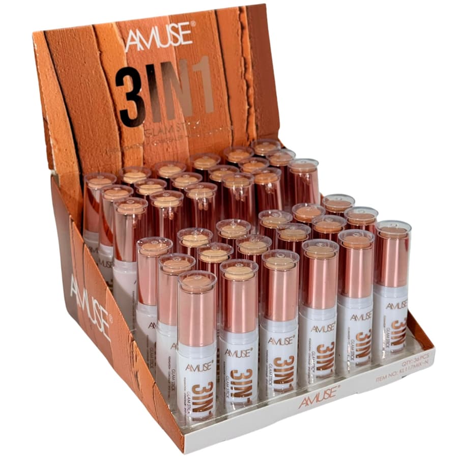 (36-pack) Amuse 3 In 1 Foundation Stick