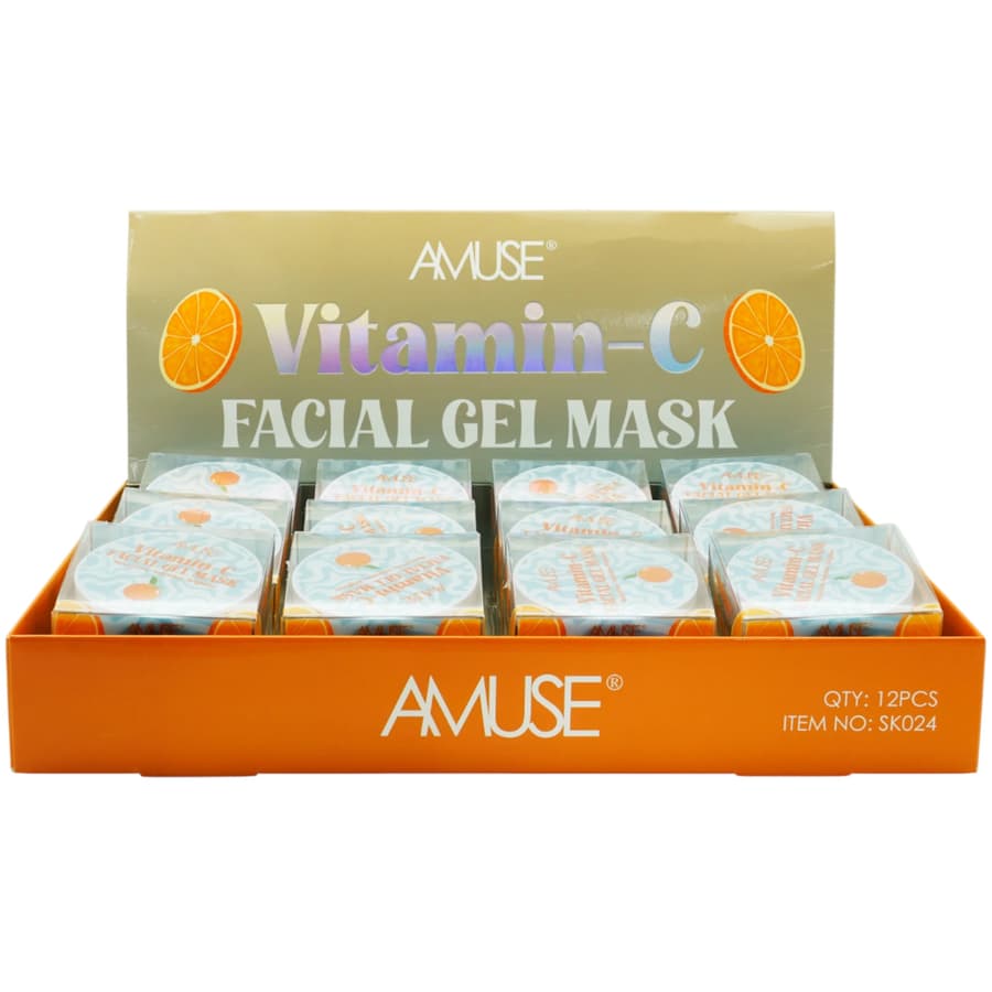 (12-pack) Amuse Vitamin C Facial Gel Mask