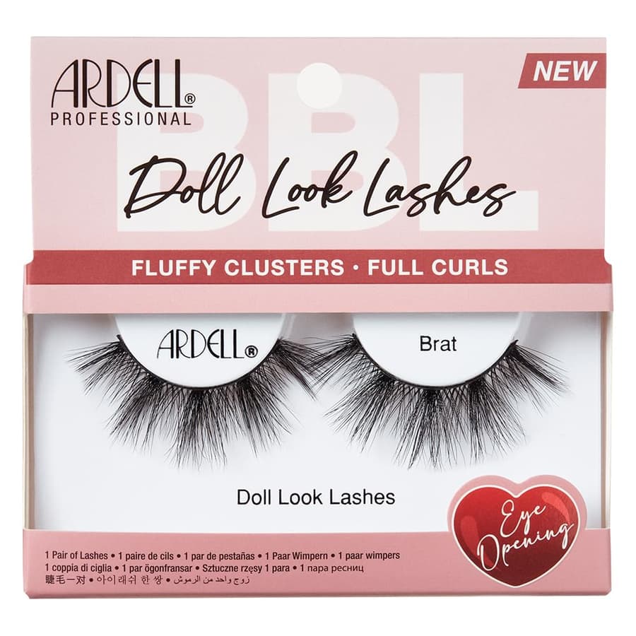 Ardell Doll Look Lashes Brat Style Fluffy Doll Eyelashes With Full Curls Eye