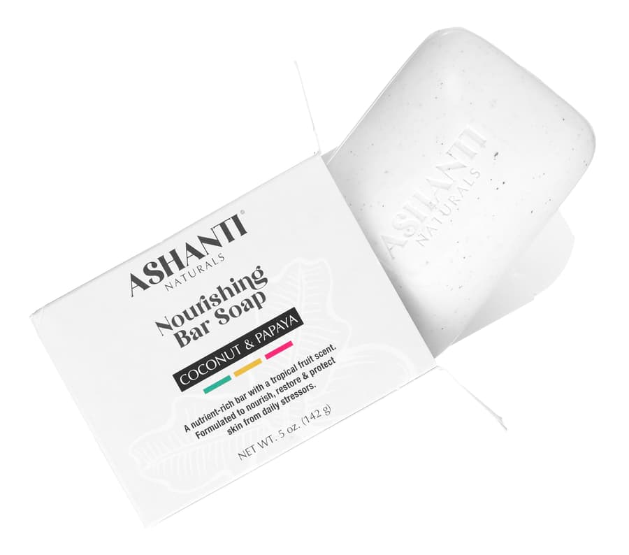 Ashanti Naturals Coconut Papaya Soap Bar | Nourishing Natural Soap With Shea