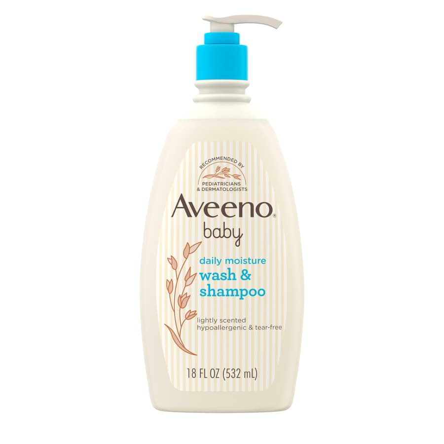Aveeno Baby Daily Moisture Gentle Body Wash Shampoo With Oat Extract 2 In 1
