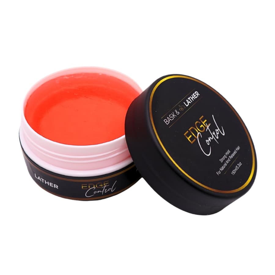 Bask Lather Strong Hold Edge Control Gel With Castor Oil Non Greasy Non Flaking