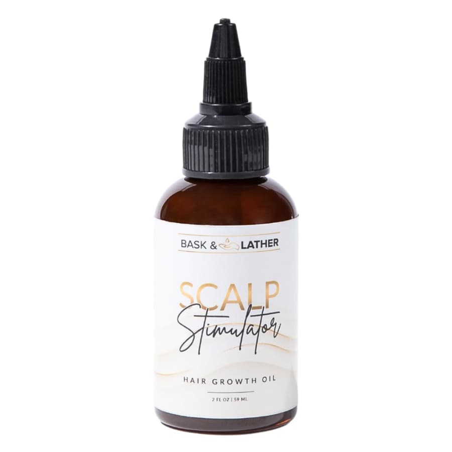 Bask Lather Scalp Stimulator Hair Growth Oil Cold Pressed Mint and Rosemary