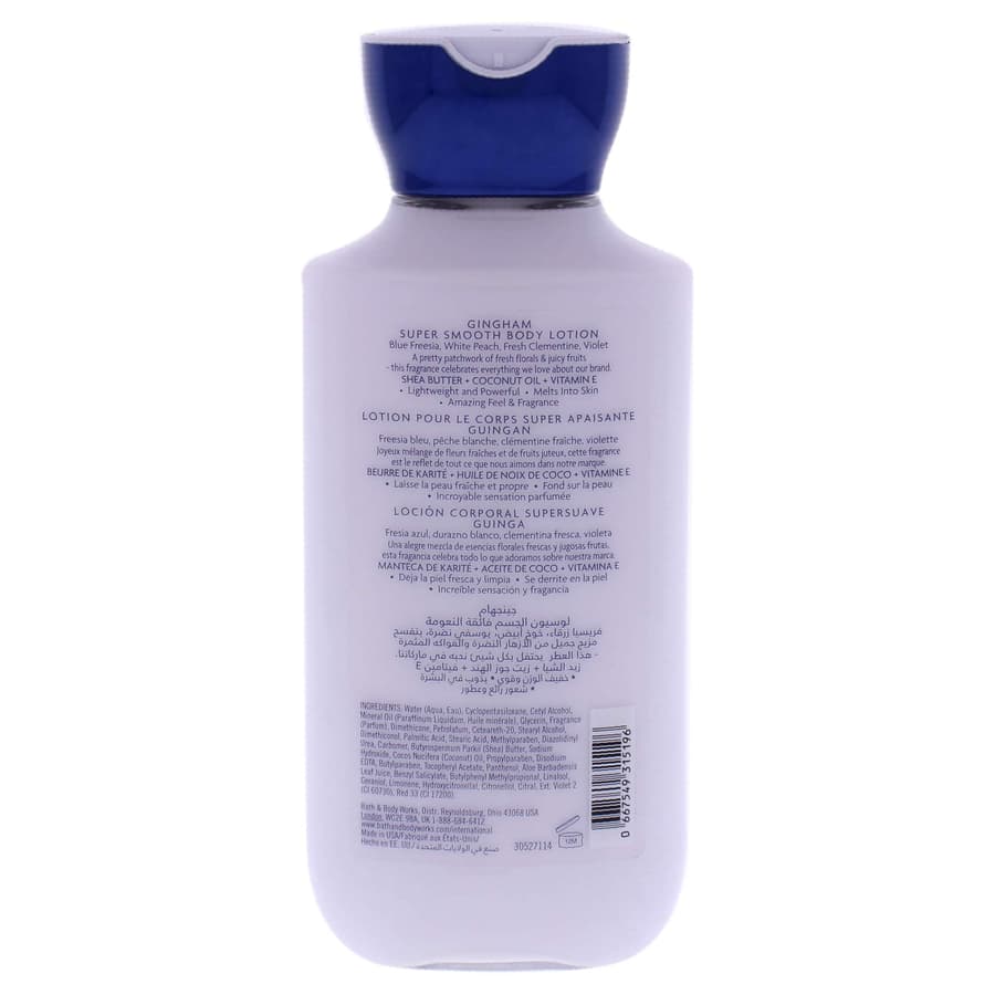 Bath Body Works Gingham Body Lotion Unisex Unisex 8 oz