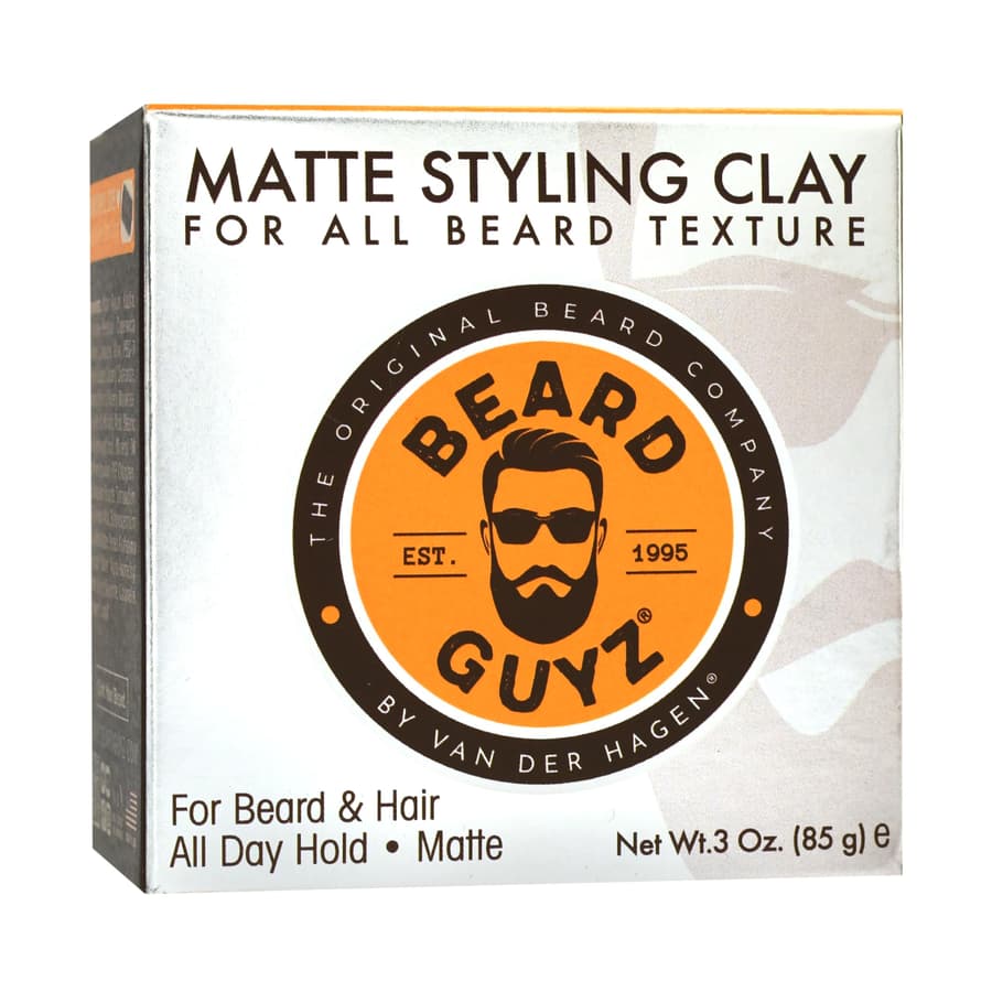 Beard Guyz Matte Styling Clay Strong‑hold for Beard Hair Natural Texture Matte