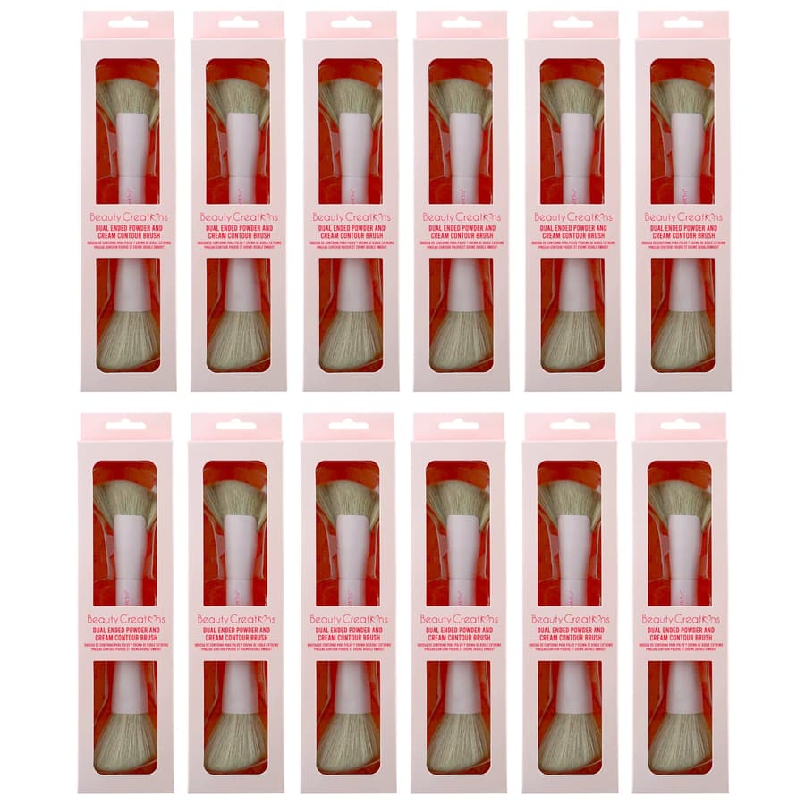 (12-pack) Beauty Creations Dual Enden Powder And Cream Contour Brush