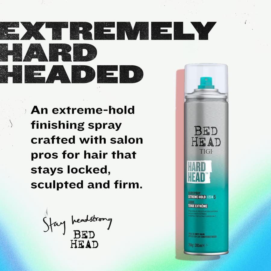 Tigi Bed Head Hard Head Hair Extra Strong Hold for All Day Style and All Hair