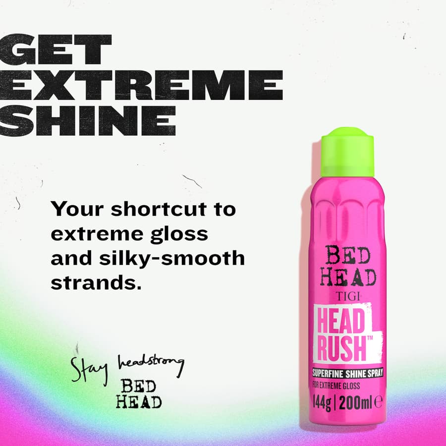 Tigi Bed Head Headrush Shine Hair for Smooth Shiny Hair 5.3 oz