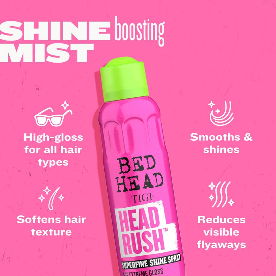 Tigi Bed Head Headrush Shine Hair for Smooth Shiny Hair 5.3 oz