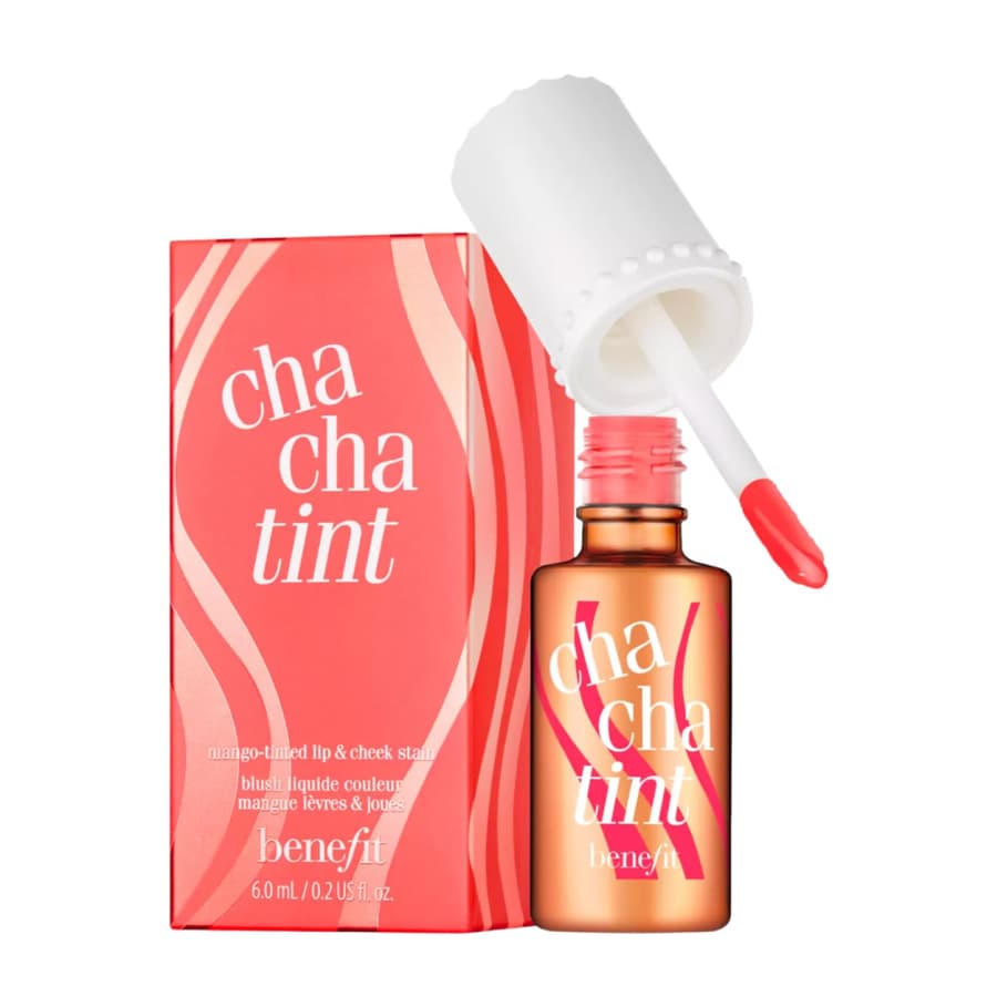 Benefit Cha Cha Tint Mango Tinted Lip Cheek Stain 0.2 oz