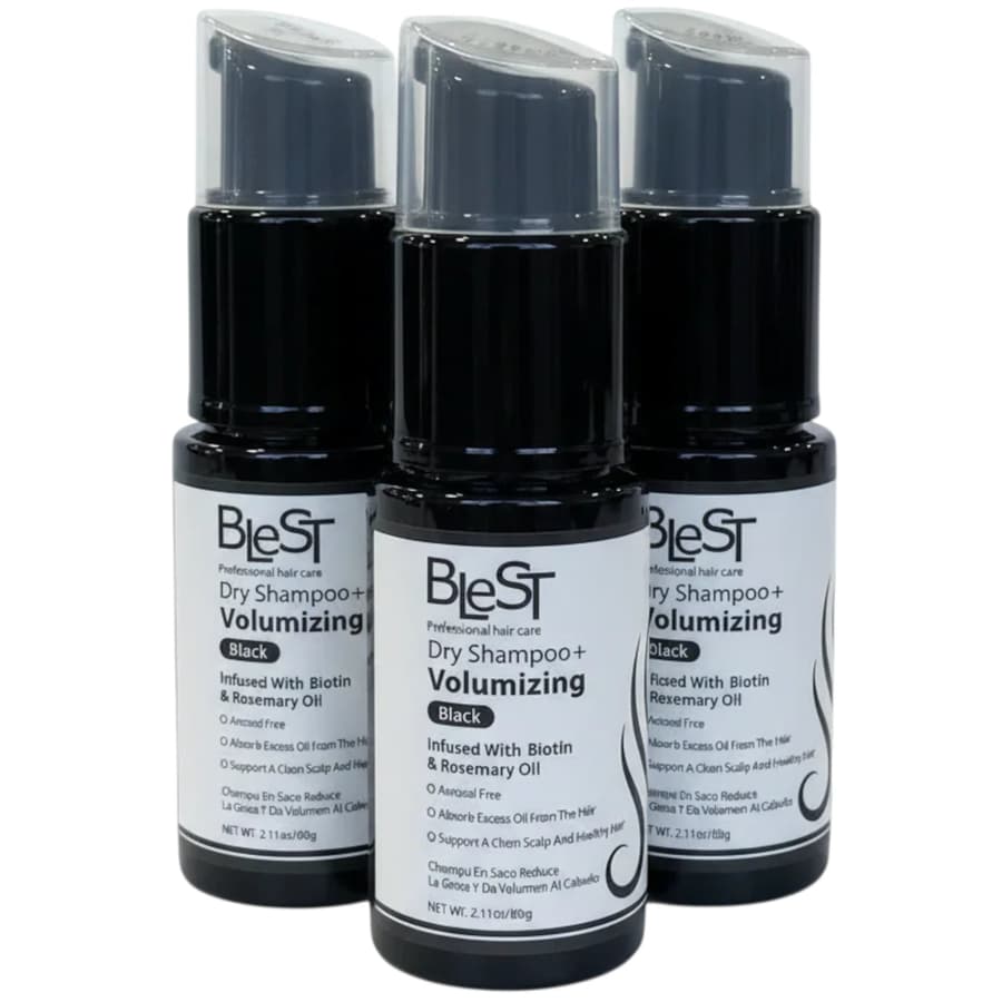 (6-pack) Blest Dry Shampoo + Volumizing Black