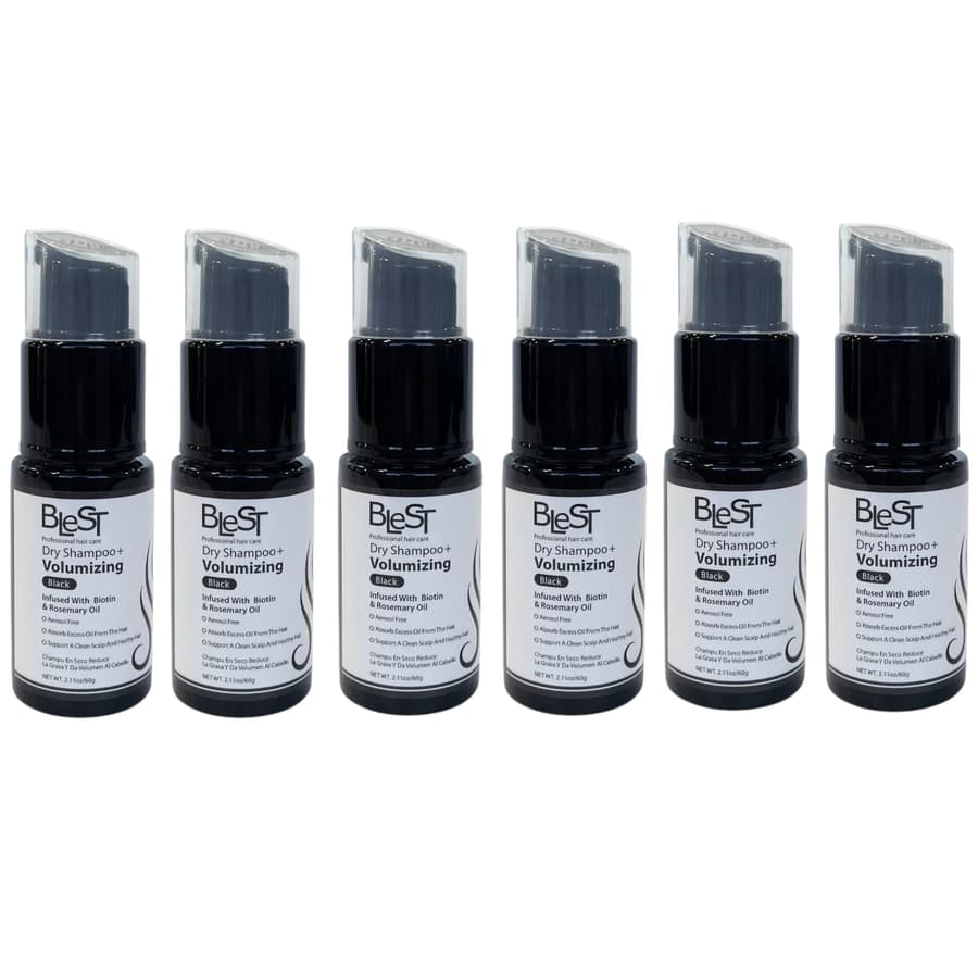 (6-pack) Blest Dry Shampoo + Volumizing Black