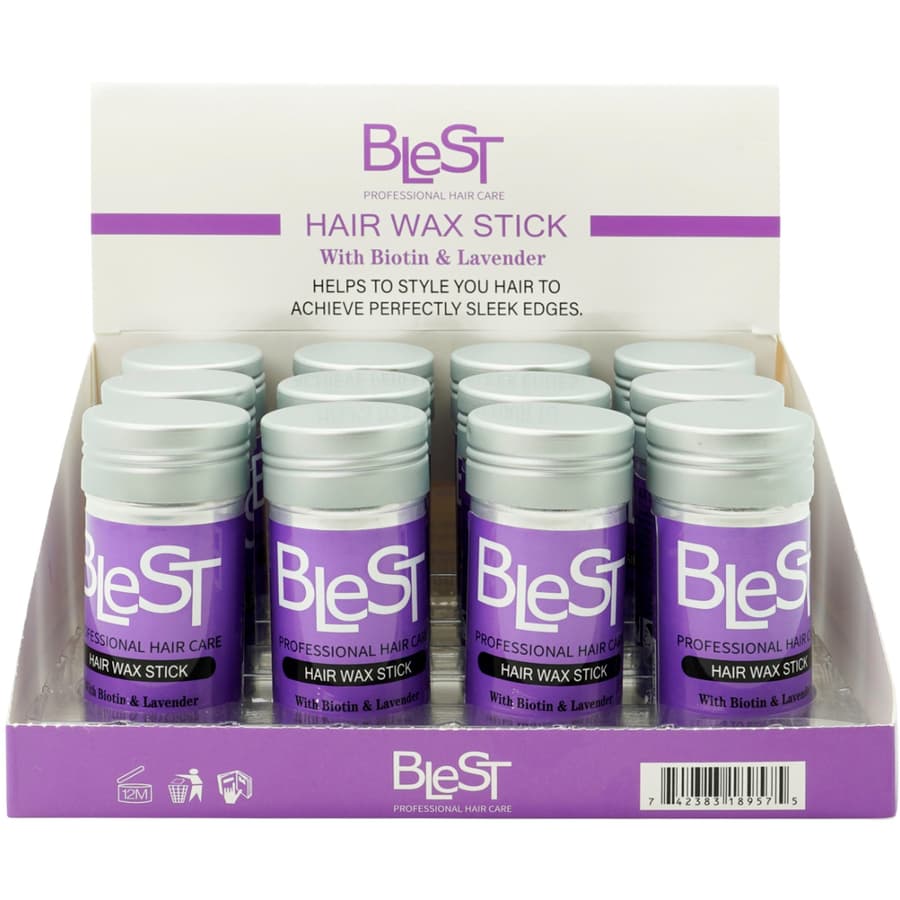 (12-pack) Blest Hair Wax Stick With Biotin & Lavender