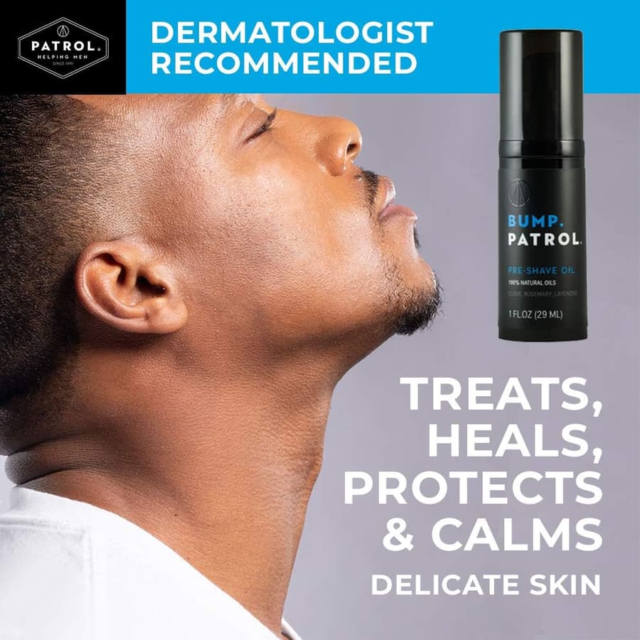 Bump Patrol Pre Shave Oil With Natural Essential Oils Smooth Shave Softer Skin