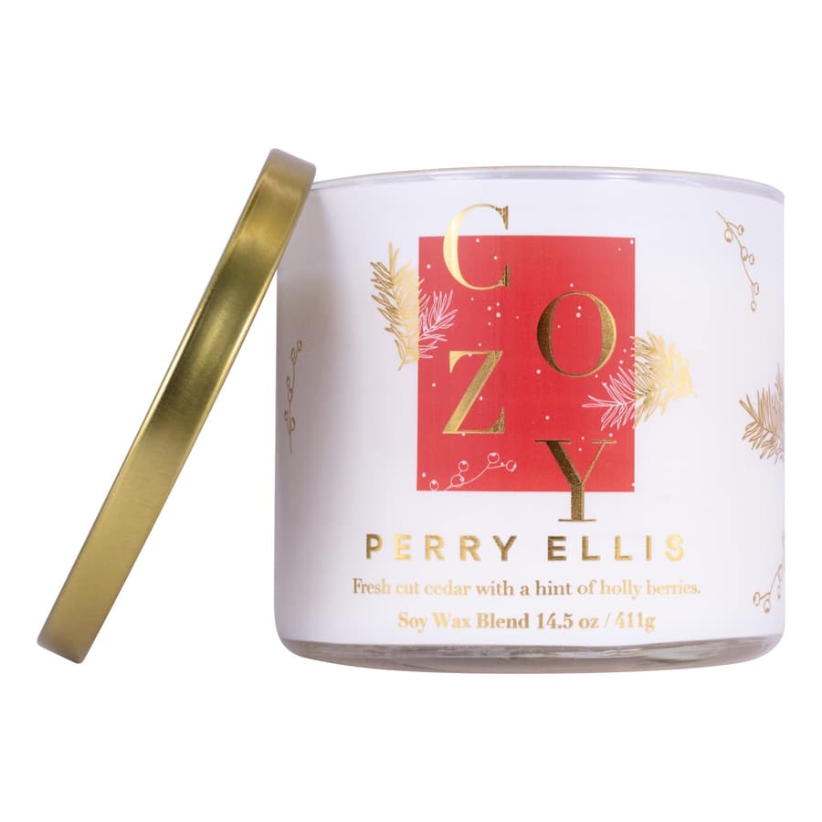 [Candles] Perry Ellis Cozy Candle 14.5 Usa 1pcs Bybox