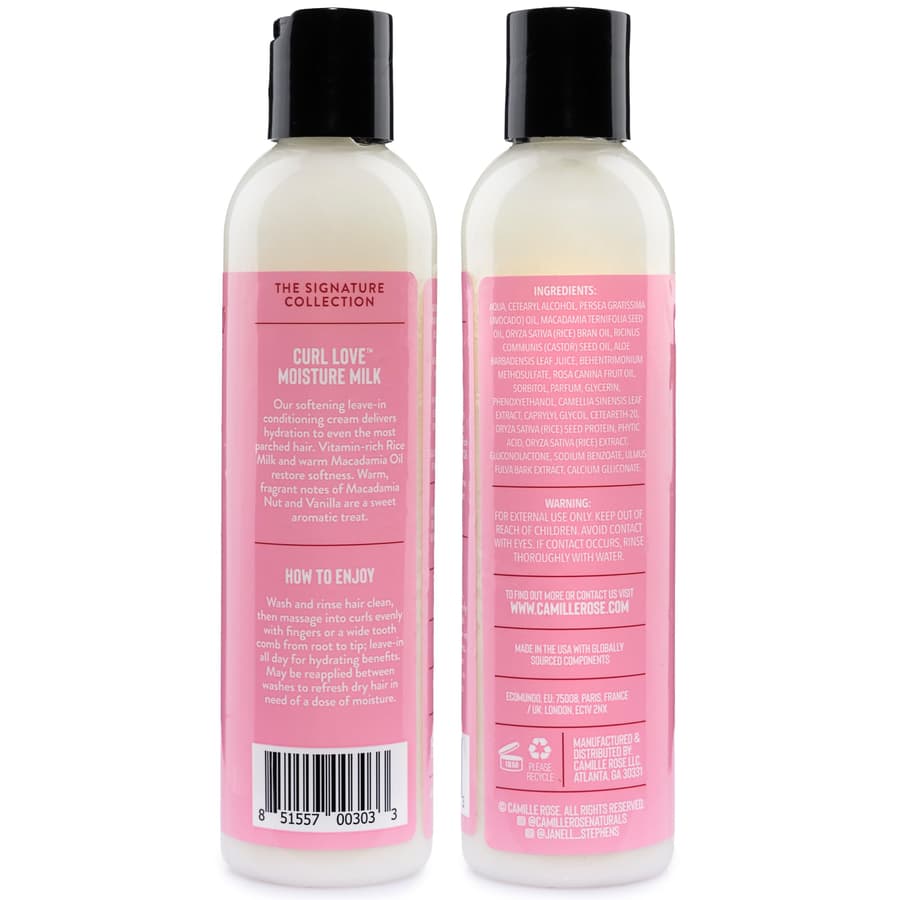 Camille Rose Leave In Conditioner Curl Love Moisture Milk Curly Hair Moisture