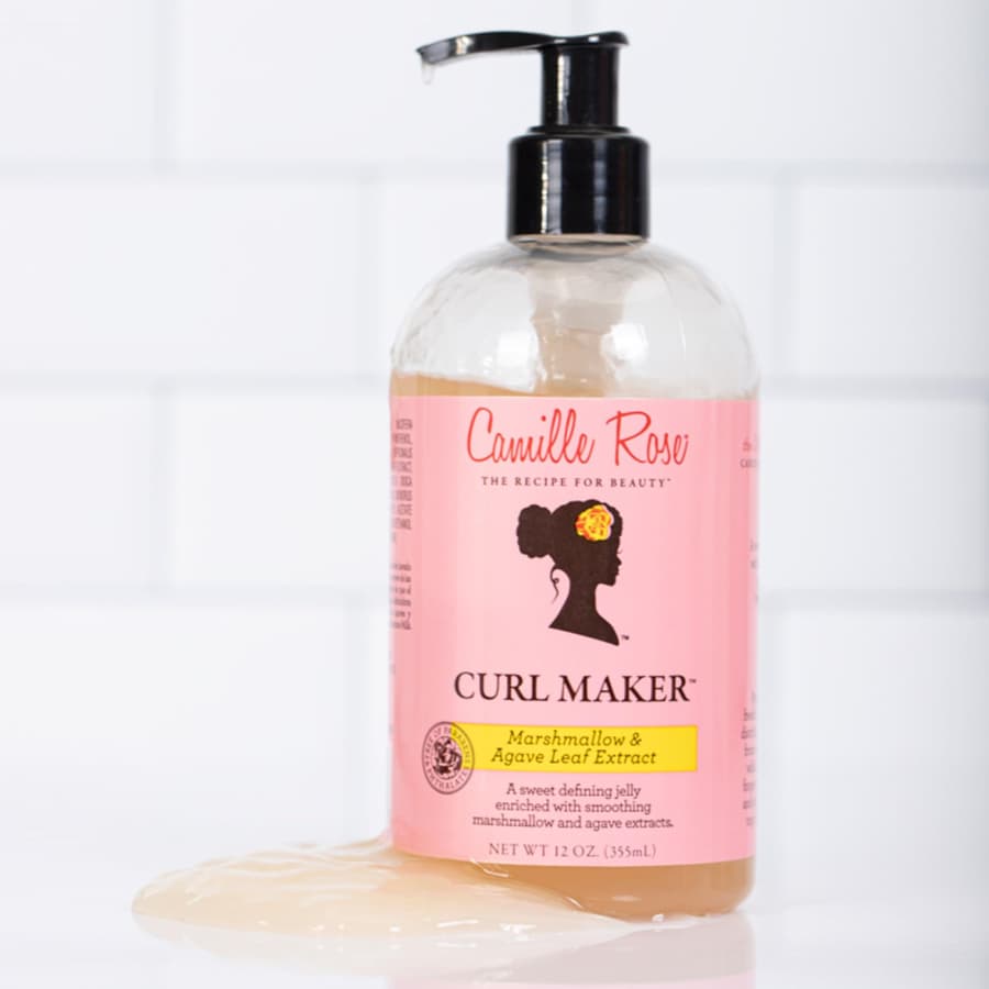 Camille Rose Curl Maker Smoothing and Nourishing Curly Hair Gel With Aloe for