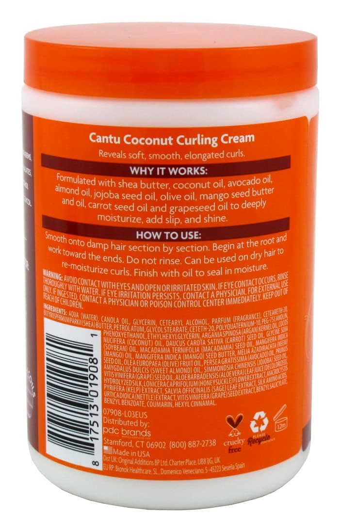 Cantu Natural Hair Coconut Curling Cream 25 oz