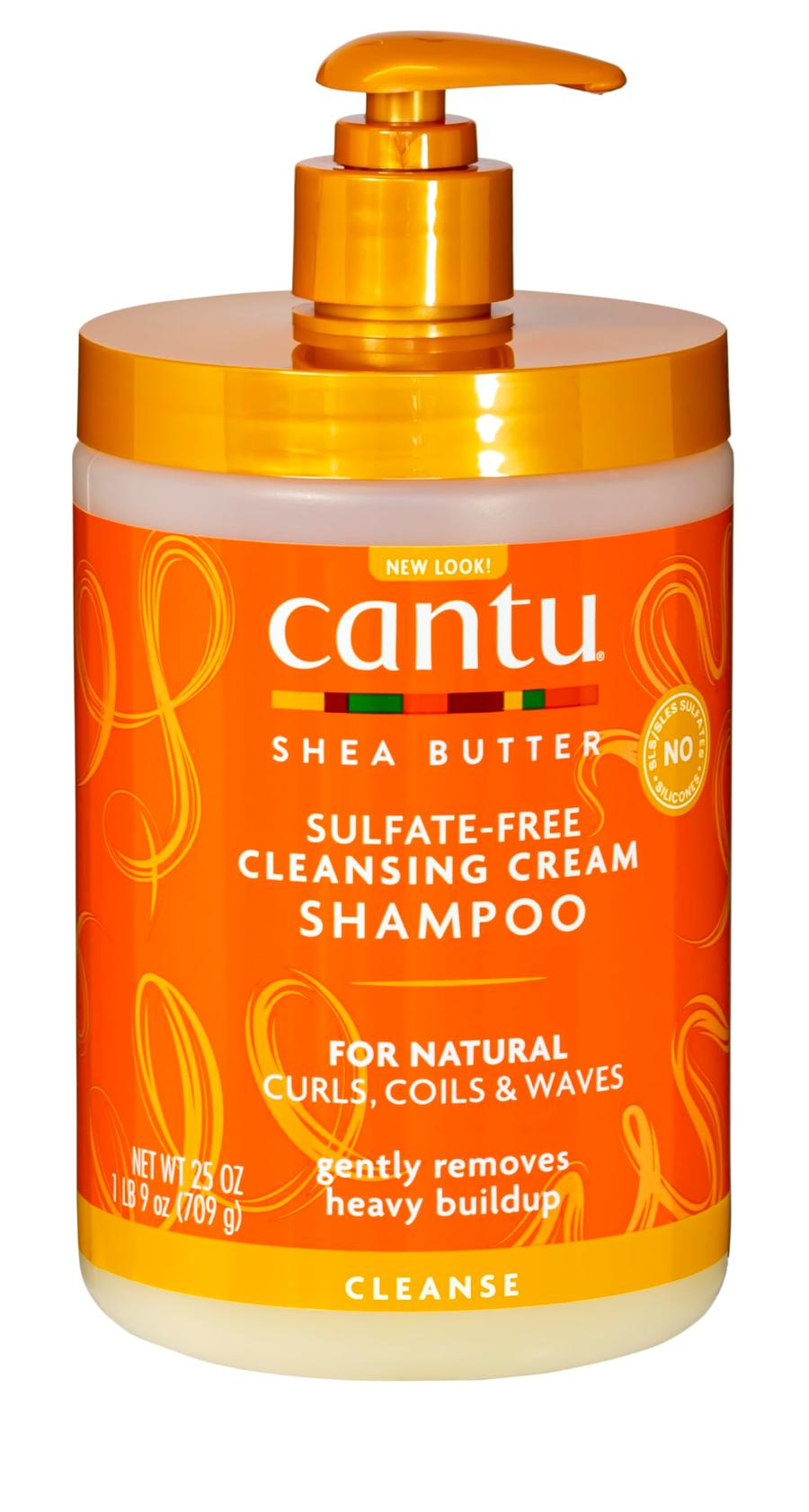 Cantu Sulfate Free Cleansing Cream Shampoo With Shea Butter for Natural Hair 25