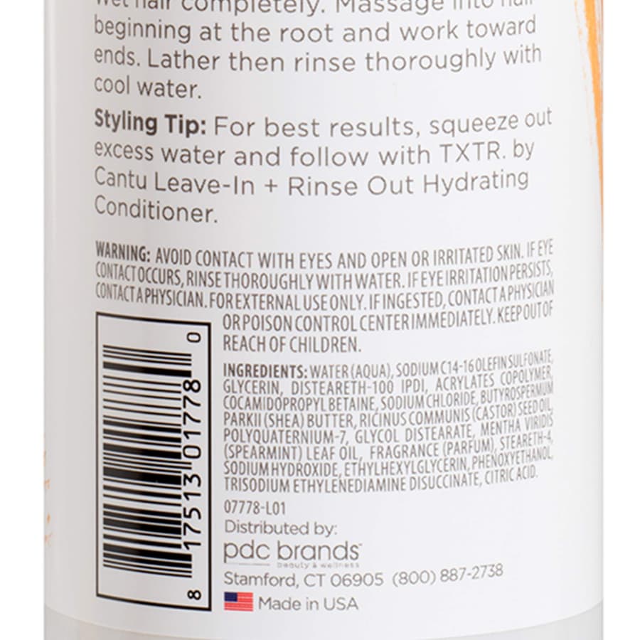 Cantu Txtr By Sleek Color Treated Hair + Curls Cleansing Oil Shampoo 16 Fl Oz