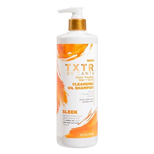 Cantu Txtr By Sleek Color Treated Hair + Curls Cleansing Oil Shampoo 16 Fl Oz