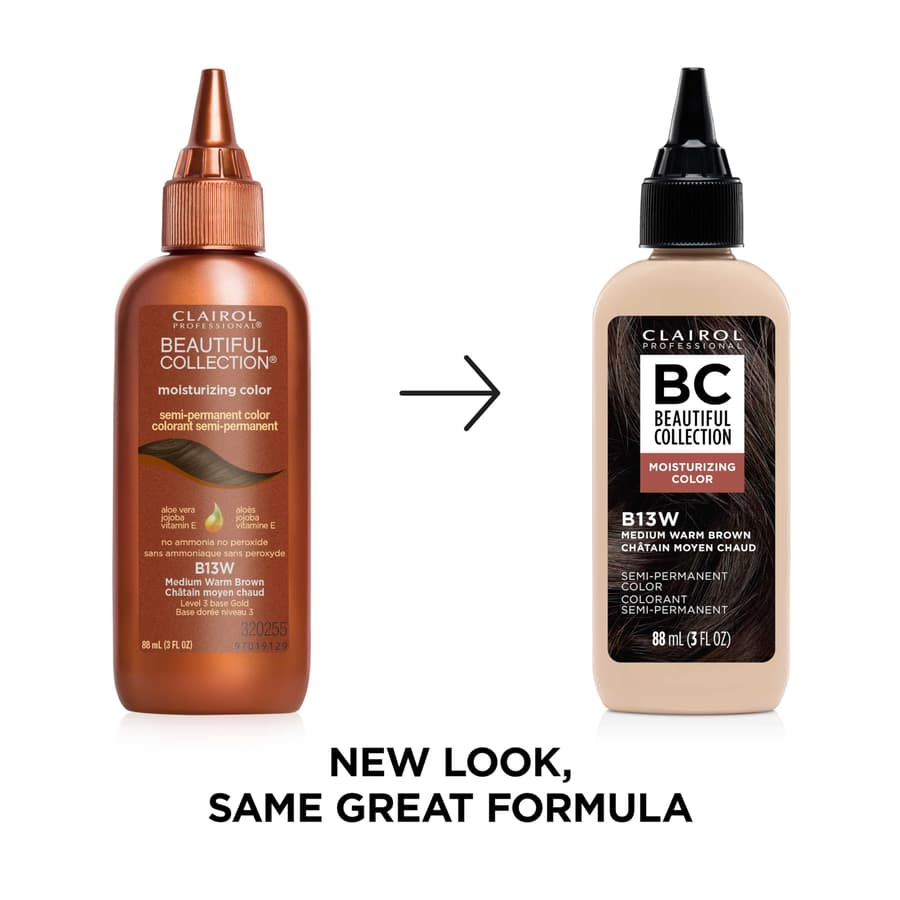 Clairol Professional Beautiful Collection Hair Color 13w Medium Warm Brown .