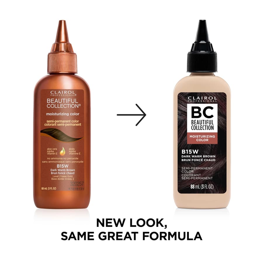 Clairol Professional Beautiful Collection Hair Color 15w Dark Warm Brown .