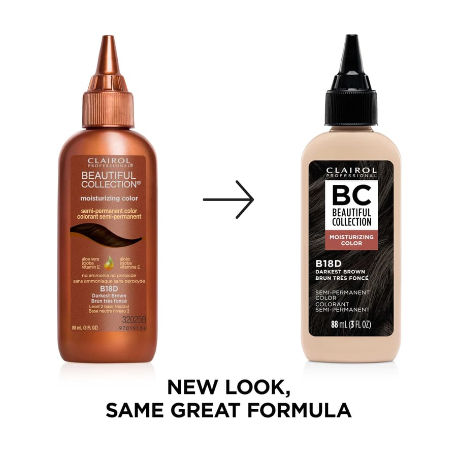 Clairol Professional Beautiful Collection Hair Color 18d Darkest Brown .