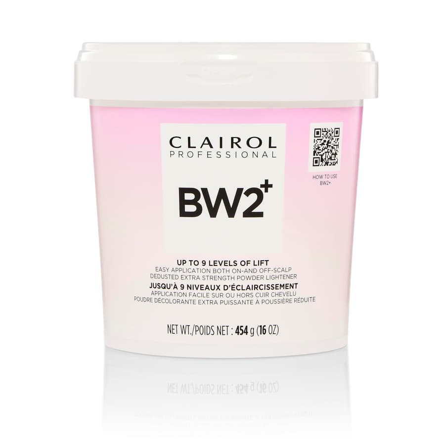 Clairol Professional Bw2+ Dedusted Extra Strength Powder Lightener for Hair