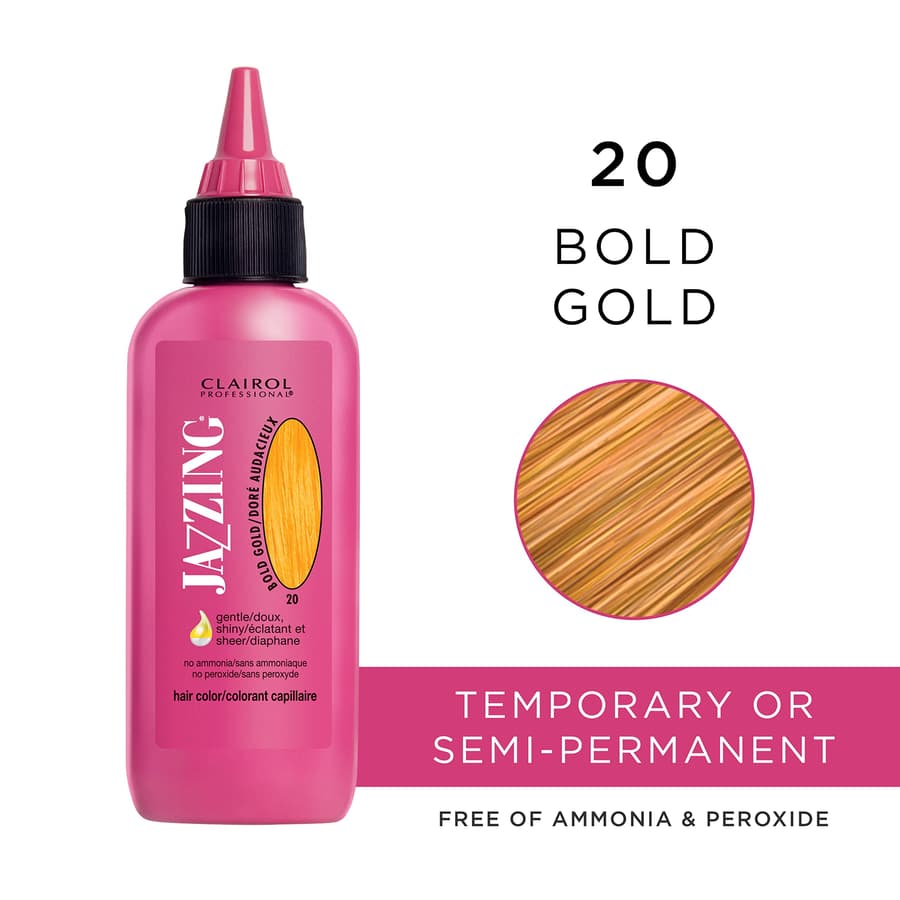 Clairol Professional Jazzing Semi Permanent Hair Color No.20 Bold Gold . 3 oz