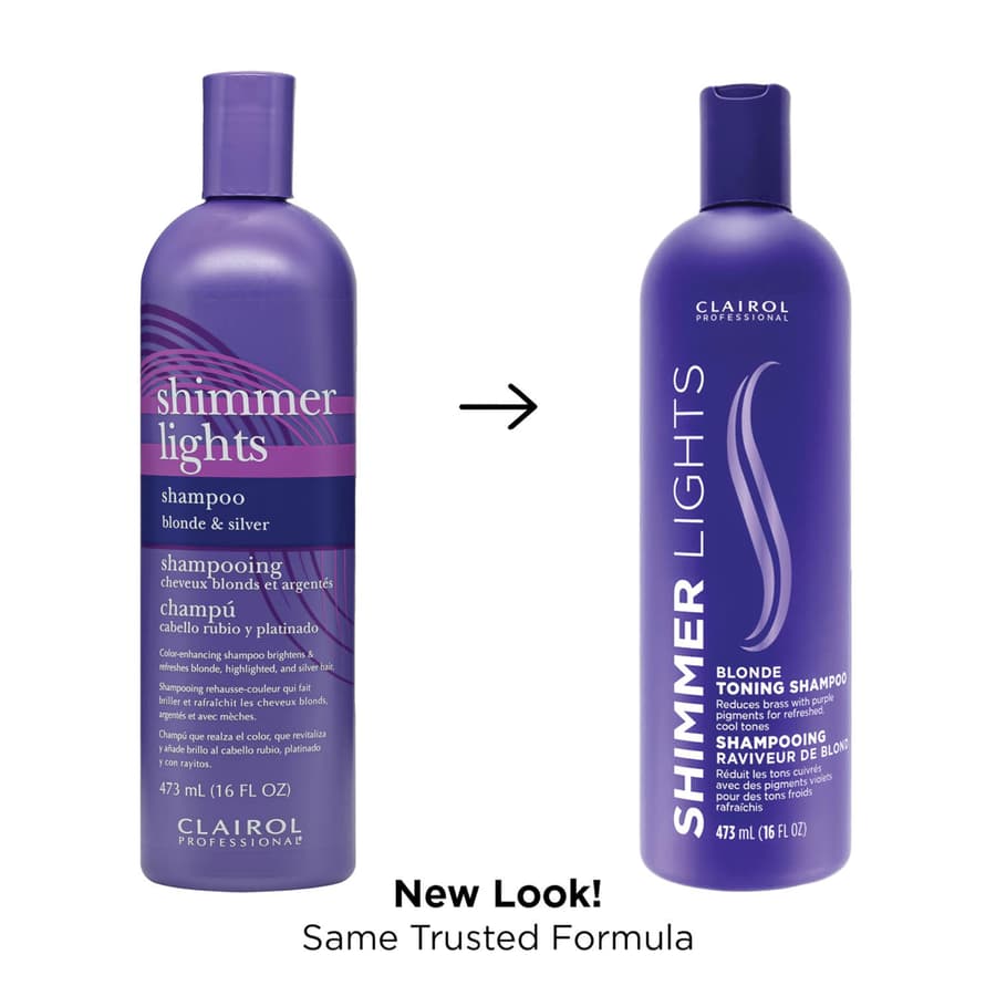 Clairol Professional Shimmer Lights Purple Shampoo 16 Fl. Oz Neutralizes Brass