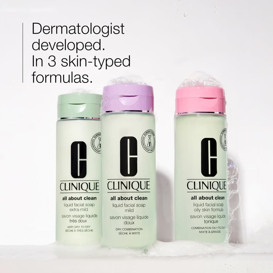 Clinique 3 Step All About Clean Liquid Facial Cleanser Soap | Face Wash for