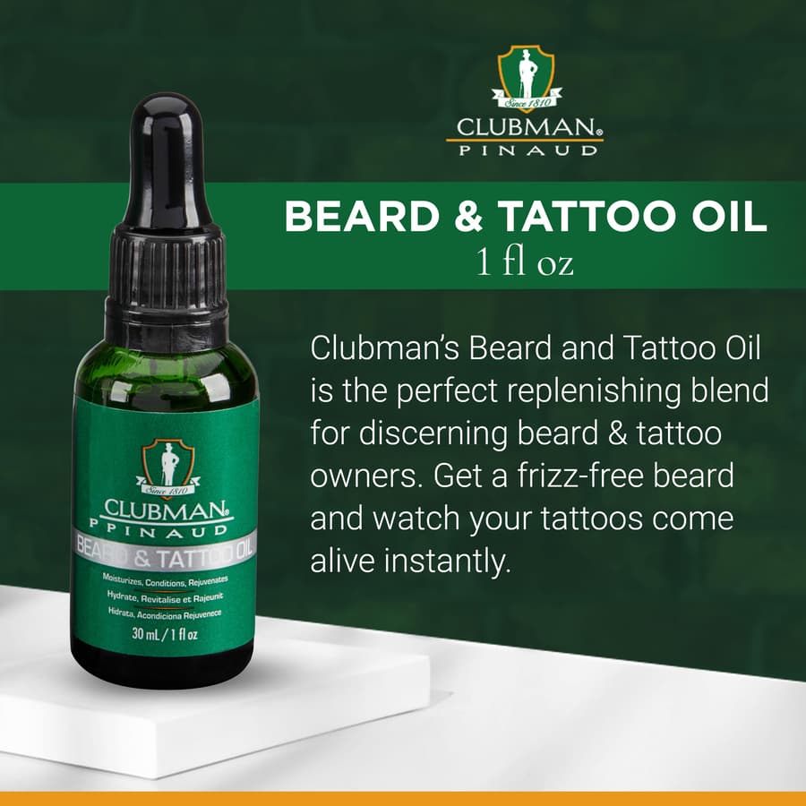 Clubman Pinaud Beard and Tatoo Oil 1 oz