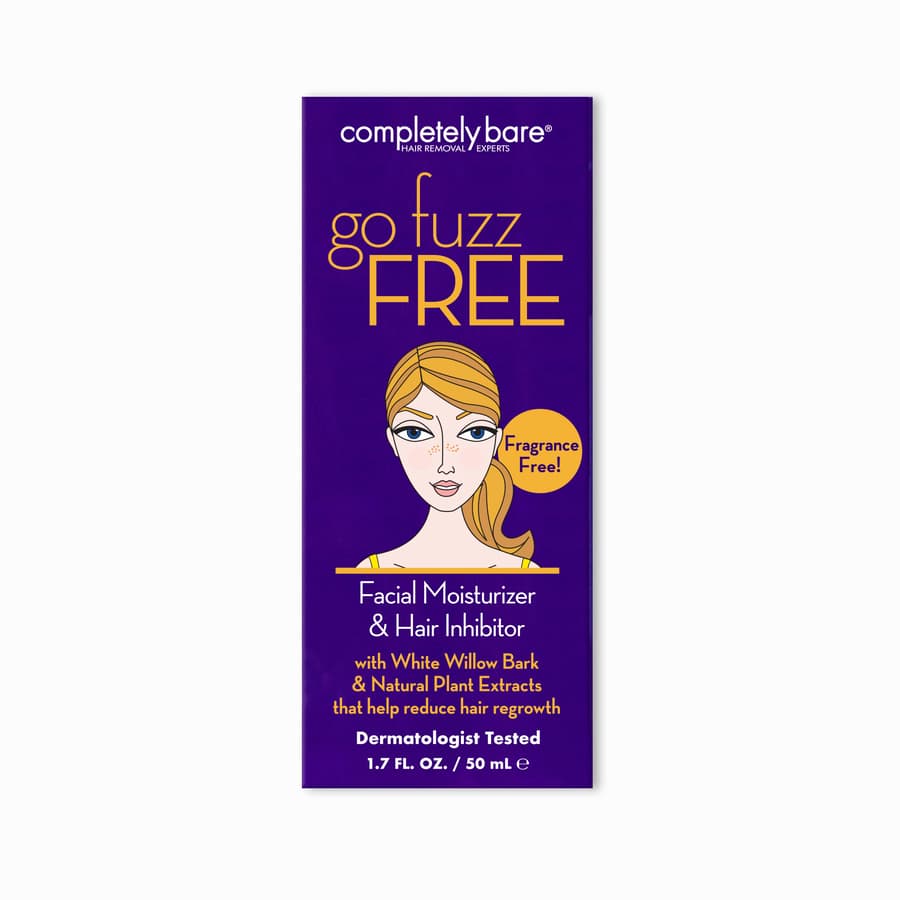 Completely Bare Go Fuzz Free Face Moisturizer Hair Inhibitor Anti Aging