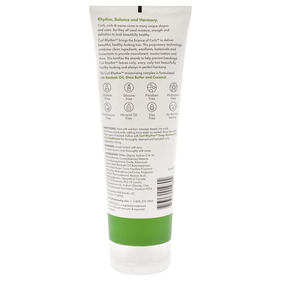 Curl Rhythm Deep Moisturizing Curl Shampoo Curly Hair Shampoo for Hydration