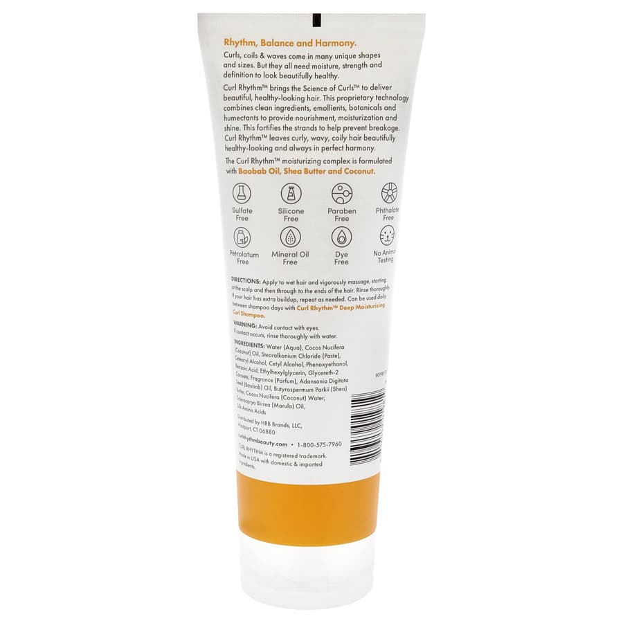 Curl Rhythm Hydrating Cleanser Conditioner Co Wash With Shea Marula and Coconut