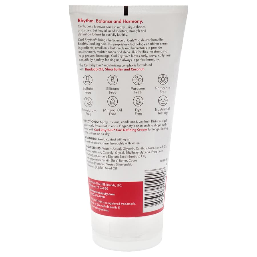 Curl Rhythm Jojoba Curl Gel Defining Hair Gel for Bouncy Nourished Curls Curly