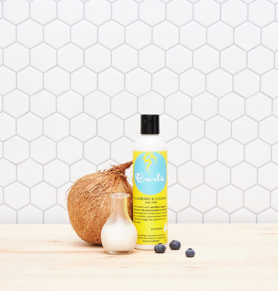 Curls Blueberry Bliss Blueberry Coconut Hair Milk 8 Fl Oz Leave In Conditioner